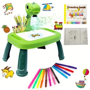 Handmade Dinosaur Painting Projector Puzzle Drawing Board
