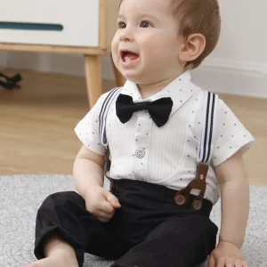 Baby Gentleman's  Shirt Vest Pants Set