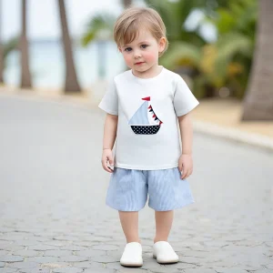 Toddler Boy Outfit with Nautical Sailboat