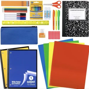 45 Pieces School Supplies Bundle