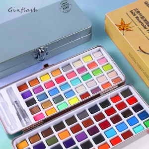 50/90 Color Solid Watercolor Paint Set