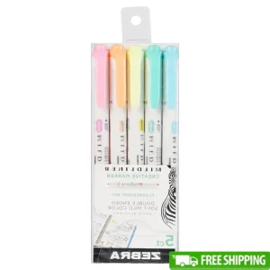 Double Ended Highlighter Fluorescent Colors